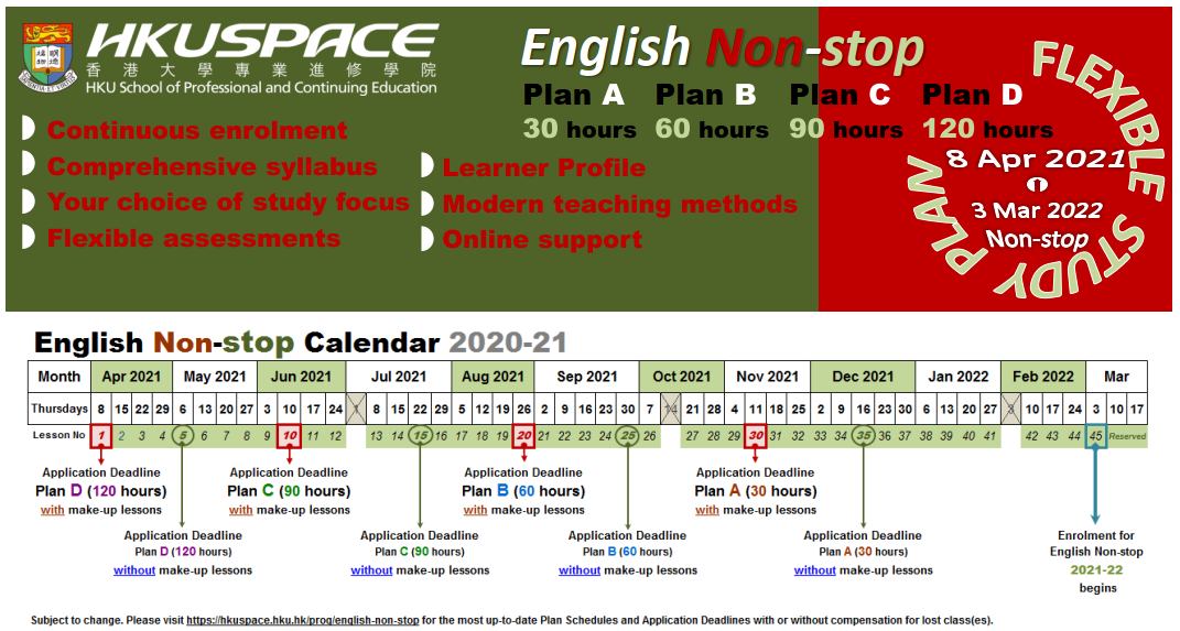 Timetable